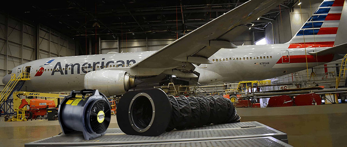 Wing Tank Vent Cart en uso para ventilación de tanques de aeronaves