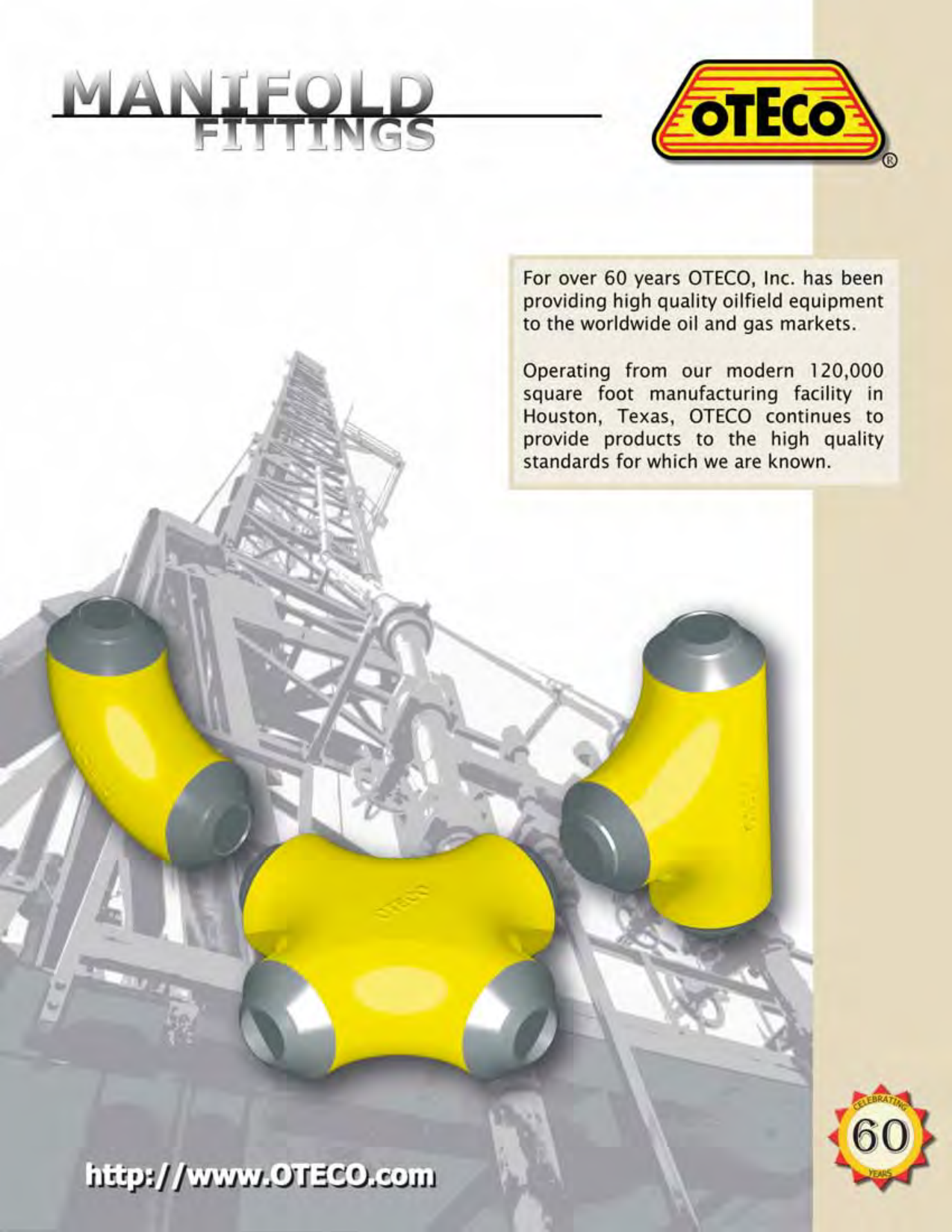 Portada del Catálogo de Productos de Conexiones de Manifold Oteco